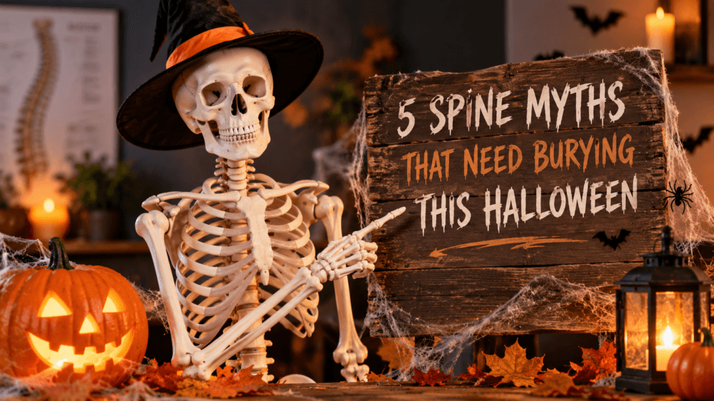 Honiton chiropractors explain five common back pain and spine myths this Halloween.