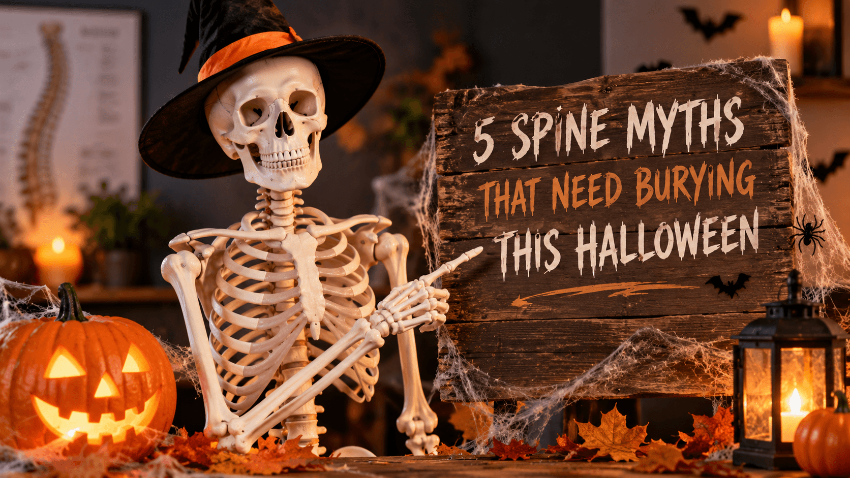 Honiton chiropractors explain five common back pain and spine myths this Halloween.